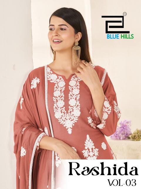 Blue hills rashida vol 3 kurti wholesaller retailer gujrat